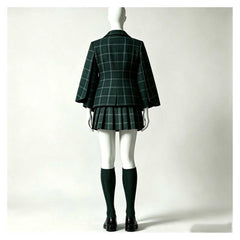 Coven Academy (2026) Briar Green Plaid School Uniform Set Outfits Cosplay Costume