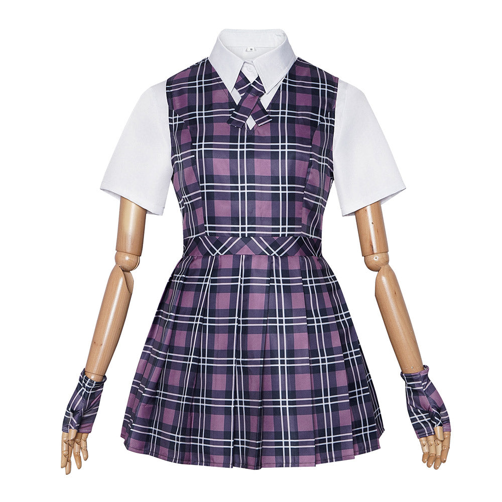 Coven Academy (2026) Briar Pink Plaid Dress School Uniform Outfits Cosplay Costume