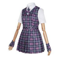 Coven Academy (2026) Briar Pink Plaid Dress School Uniform Outfits Cosplay Costume