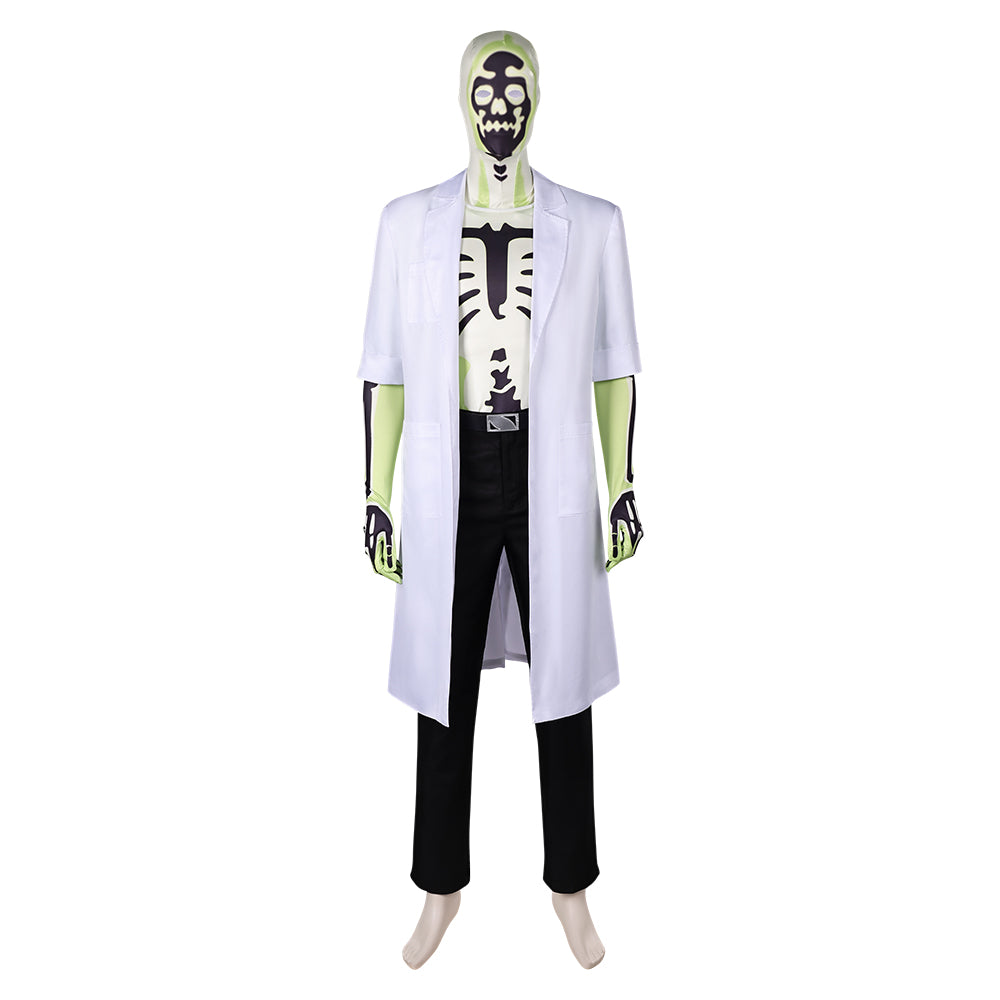 Creature Commandos (2024) Dr. Phosphorous White Outfits Cosplay Costume 