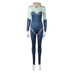 Creature Commandos (2024) Nina Mazursky Blue Jumpsuit Outfits Cosplay Costume 