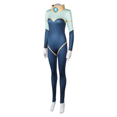 Creature Commandos (2024) Nina Mazursky Blue Jumpsuit Outfits Cosplay Costume 