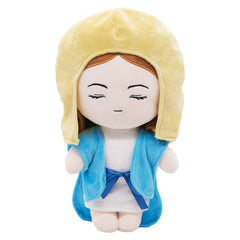 Cute The Virgin Mary Blue Cosplay Plush Toys Cartoon Soft Stuffed Dolls Mascot Birthday Xmas Gift