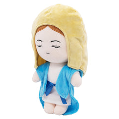 Cute The Virgin Mary Blue Cosplay Plush Toys Cartoon Soft Stuffed Dolls Mascot Birthday Xmas Gift