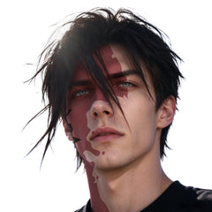 Cyberpunk: Edgerunners 2 (2026) D Red Face Tattoo Stickers Cosplay Accessories Props