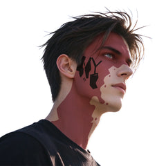 Cyberpunk: Edgerunners 2 (2026) D Red Face Tattoo Stickers Cosplay Accessories Props