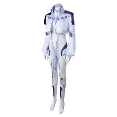 Dagger White Jumpsuit Outfits Cosplay Costume Halloween Carnival Suit