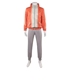 Dandadan (2024) Jiji Orange Jacket Set Outfits Cosplay Costume 