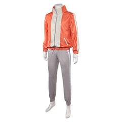 Dandadan (2024) Jiji Orange Jacket Set Outfits Cosplay Costume 