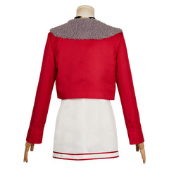 Dandadan (2024) Momo Ayase Red Jacket Dress Set Outfits Cosplay Costume 