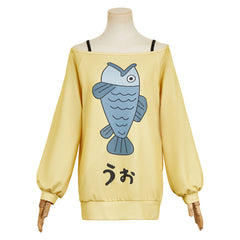 Dandadan (2024) Momo Ayase Yellow Sweatshirt Hoodie Outfits Cosplay Costume 