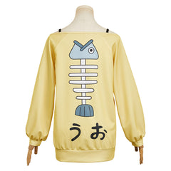 Dandadan (2024) Momo Ayase Yellow Sweatshirt Hoodie Outfits Cosplay Costume 