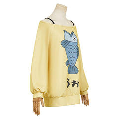 Dandadan (2024) Momo Ayase Yellow Sweatshirt Hoodie Outfits Cosplay Costume 