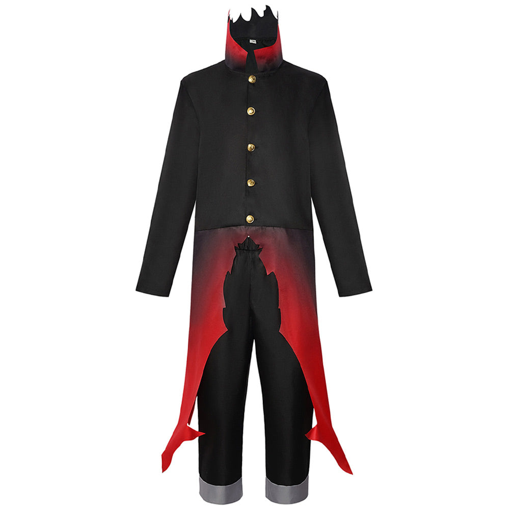 Dandadan (2024) Okarun Black Red Set Outfits Cosplay Costume 