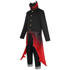 Dandadan (2024) Okarun Black Red Set Outfits Cosplay Costume 