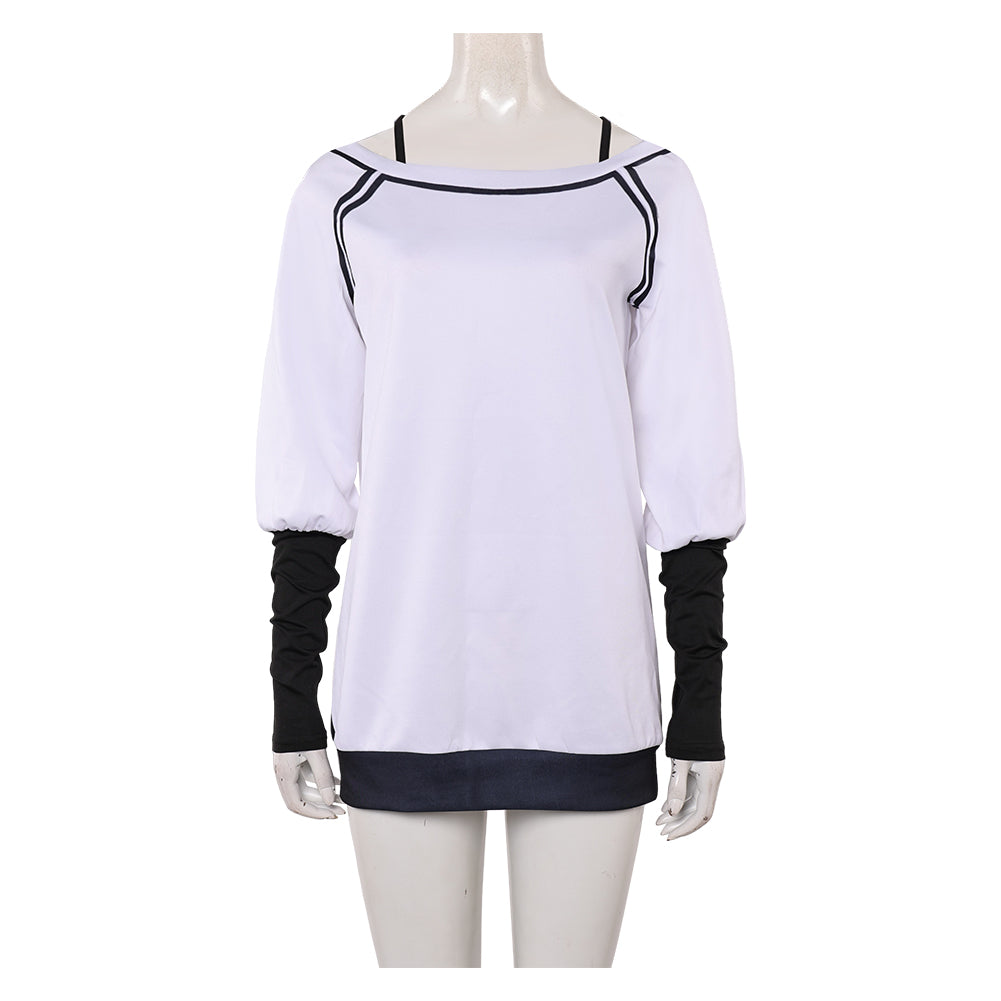 Dandadan Season 2 (2025) Momo Ayase White Sweatshirt Outfits Cosplay Costume 