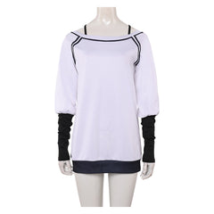 Dandadan Season 2 (2025) Momo Ayase White Sweatshirt Outfits Cosplay Costume 