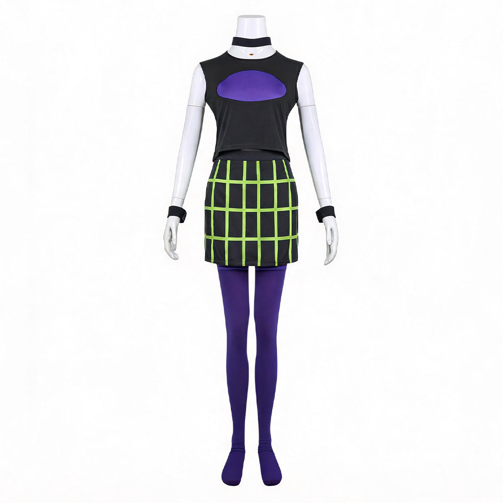 Danny Phantom Sam Manson Purple Green Set Outfits Cosplay Costume  