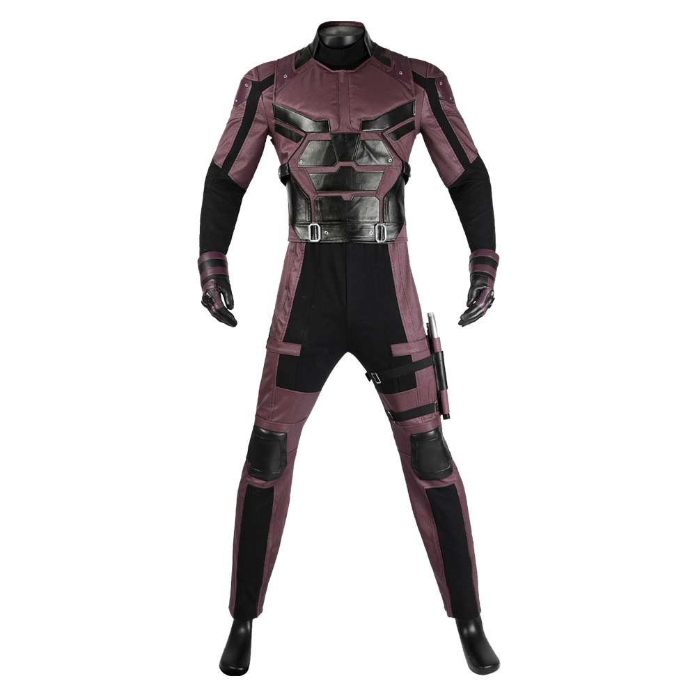 Daredevil: Born Again (2025) Matthew Murdock Dark Red Jumpsuit Outfits Cosplay Costume 