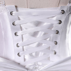 Date A Live Tokisaki Kurumi White Wedding Dress Set Outfits Cosplay Costume