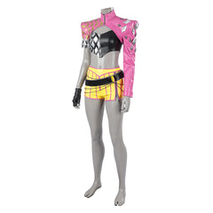Dead By Daylight MiNA Pink Yellow Full Set Outfits Halloween Cosplay Costume