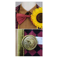 Dead By Daylight The Clown Kenneth Chase Purple Set Horror Outfits Halloween Cosplay Costume 