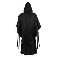 Dead By Daylight The Ghost Face Black Robe Set Outfits Halloween Cosplay Costume