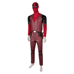 Deadpool & Wolverine (2024) Cowboy Deadpool Outfits Cosplay Costume Halloween Carnival Suit 