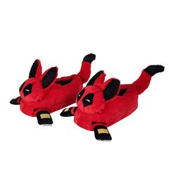 Deadpool & Wolverine (2024) Deadpool Wade Wilson Wolverine James Howlett Bob Cosplay Slippers Halloween Plush Shoes 