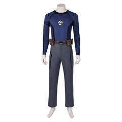 Deadpool & Wolverine (2024) Human Torch Johnny Storm Blue Outfits Cosplay Costume Halloween Carnival Suit 