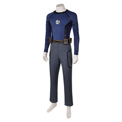 Deadpool & Wolverine (2024) Human Torch Johnny Storm Blue Outfits Cosplay Costume Halloween Carnival Suit 