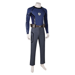 Deadpool & Wolverine (2024) Human Torch Johnny Storm Blue Outfits Cosplay Costume Halloween Carnival Suit 