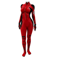 Deadpool & Wolverine (2024) Lady Deadpool Red Jumpsuit Cosplay Costume Outfits Halloween Carnival Suit