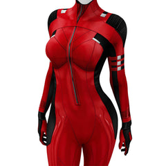 Deadpool & Wolverine (2024) Lady Deadpool Red Jumpsuit Cosplay Costume Outfits Halloween Carnival Suit