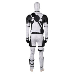 Deadpool & Wolverine (2024) X-Force Wade Wilson White Jumpsuit Outfits Cosplay Costume Halloween Carnival Suit