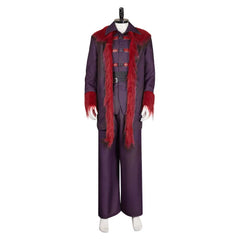 Dear Santa (2024) Satan Purple Red Coat Set Outfits Christmas Cosplay Costume 