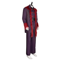 Dear Santa (2024) Satan Purple Red Coat Set Outfits Christmas Cosplay Costume 