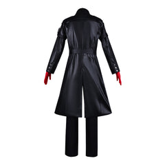 Delta Force The Warden Black Leather Set Outfits Cosplay Costume