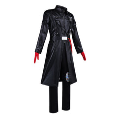 Delta Force The Warden Black Leather Set Outfits Cosplay Costume