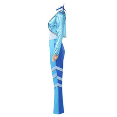 Descendants: The Rise Of Red (2024) Chloe Blue Outfits Cosplay Costume Halloween Carnival Suit 