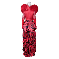 Descendants: The Rise Of Red (2024) Queen Of Hearts Red Dress Outfits Cosplay Costume