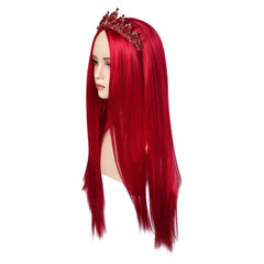 Descendants: The Rise Of Red (2024) Queen Of Hearts Wig Headband Halloween Carnival Accessories Props