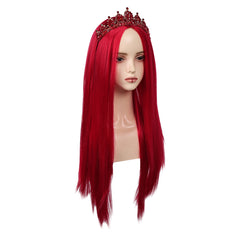 Descendants: The Rise Of Red (2024) Queen Of Hearts Wig Headband Halloween Carnival Accessories Props