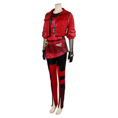 Descendants: The Rise Of Red (2024) Red Black Outfits Cosplay Costume Halloween Carnival Suit