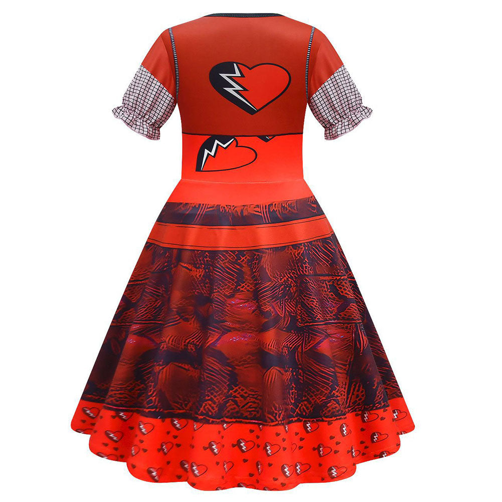 Kids Children Descendants: The Rise Of Red (2024) Red Dress Set Outfit –  Coshduk