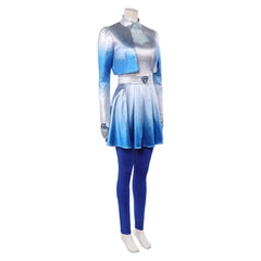 Descendants: Wicked Wonderland (2026) Chloe Blue Dress Set Outfits Cosplay Costume