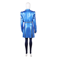 Descendants: Wicked Wonderland (2026) Chloe Blue Glitter Set Outfits Cosplay Costume
