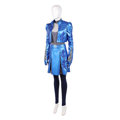 Descendants: Wicked Wonderland (2026) Chloe Blue Glitter Set Outfits Cosplay Costume