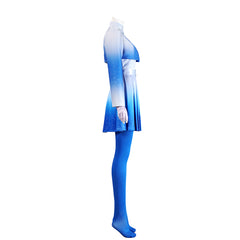 Descendants: Wicked Wonderland (2026) Chloe Blue Jacket Dress Set Outfits Cosplay Costume 
