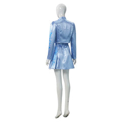 Descendants: Wicked Wonderland (2026) Chloe Blue Jacket Skirt Set Outfits Cosplay Costume